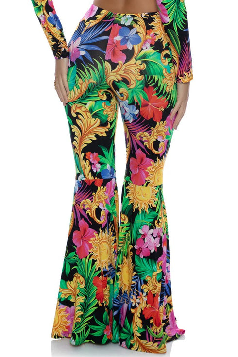 Luli Fama Love By The Sun Bell Bottoms Pants