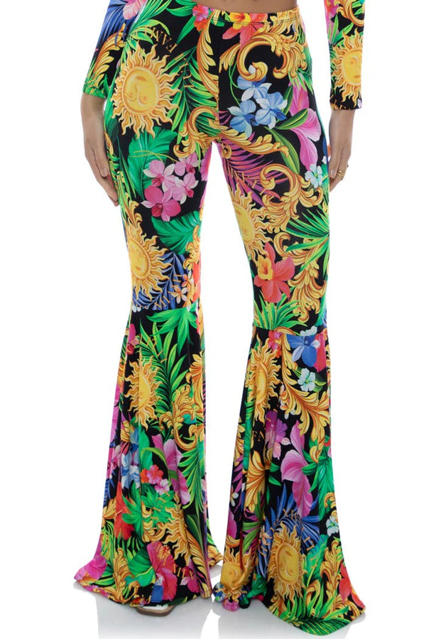Luli Fama Love By The Sun Bell Bottoms Pants