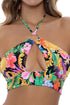 Luli Fama Love By The Sun Ring Halter Peek A Boo Top