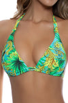 Luli Fama Palm Island Triangle Halter Top