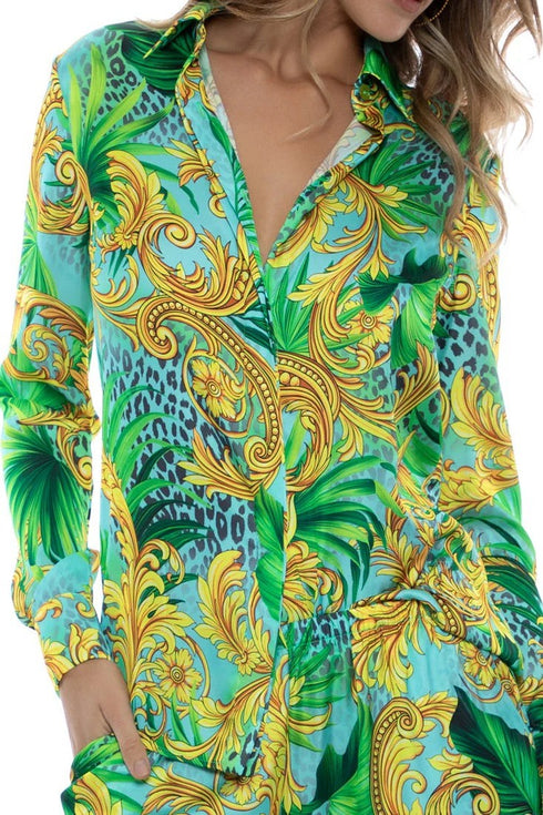 Luli Fama Palm Island Blouse