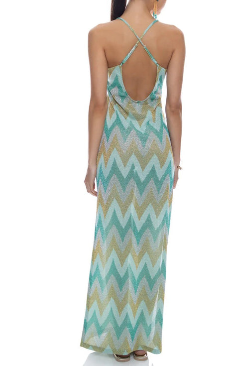 Luli Fama Queen Luli Cross Back Long Dress