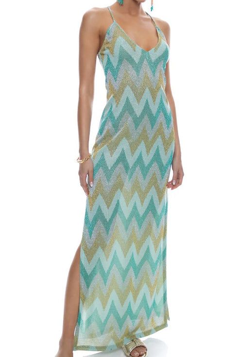 Luli Fama Queen Luli Cross Back Long Dress