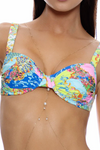 Luli Fama La Costa Wide Strap Ruched Underwire Top