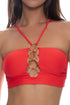 Luli Fama Inner Circle Halter Ring Cropped Top