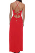 Luli Fama Inner Circle Halter Ring Long Dress