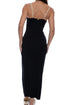 Luli Fama Sail On Fitted Side Slit Maxi Dress