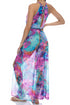 Luli Fama Treasure Halter Keyhole Maxi Dress