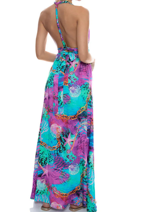 Luli Fama Treasure Convertible Maxi Dress