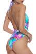 Luli Fama Treasure Front Twist Halter One Piece