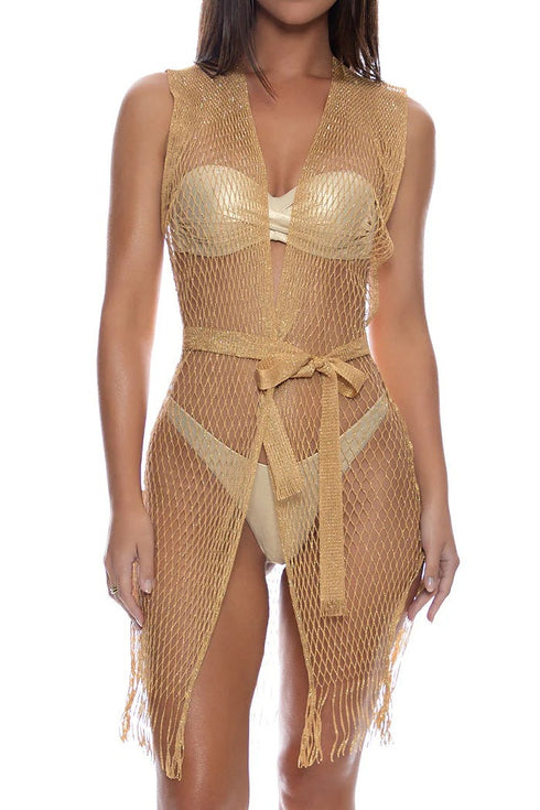 Luli Fama Quite The Catch Short Caftan