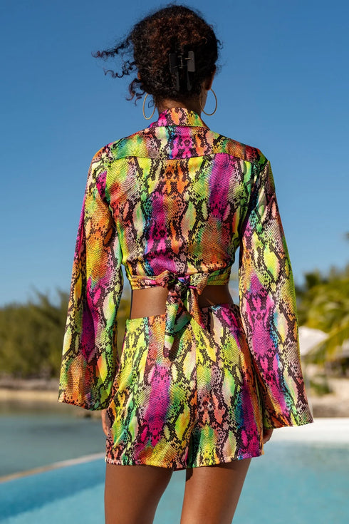 Luli Fama Electric Skin Skort