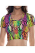 Luli Fama Electric Skin Crop Top