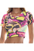 Luli Fama Flutter Crop Top