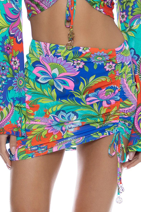 Luli Fama In The Groove Scrunched Up Mini Skirt