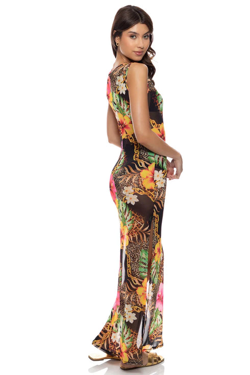 Luli Fama Visions Of Paradise Maxi Tank Dress