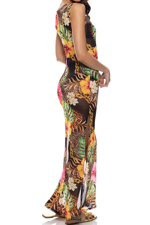 Luli Fama Visions Of Paradise Maxi Tank Dress