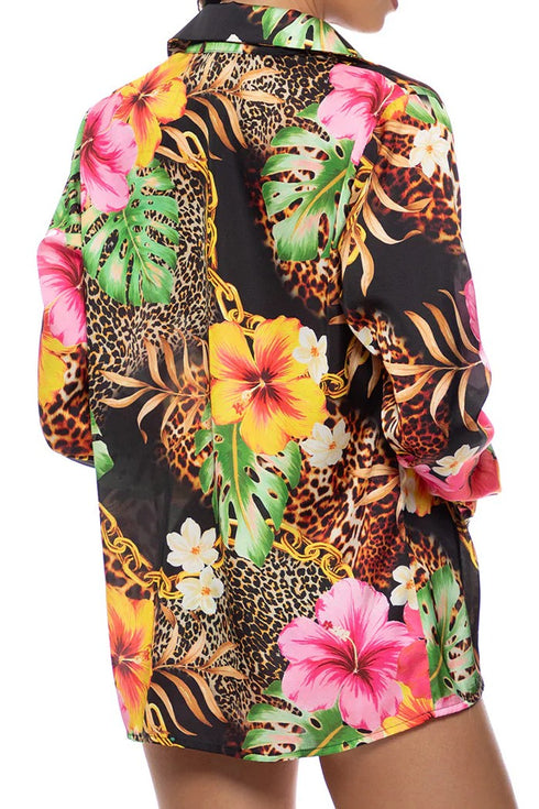 Luli Fama Visions Of Paradise Blouse