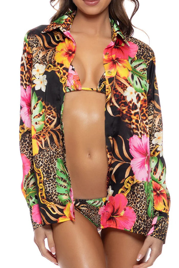 Luli Fama Visions Of Paradise Blouse