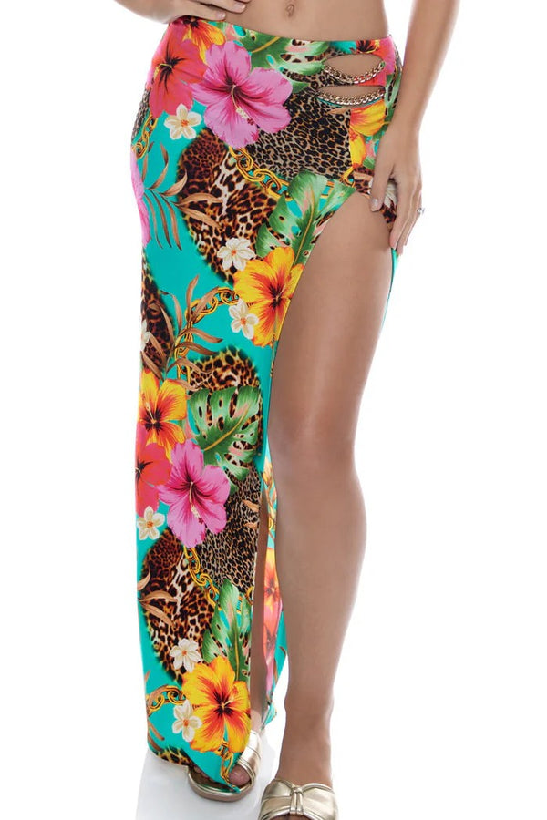 Luli Fama Visions of Paradise Chain Skirt