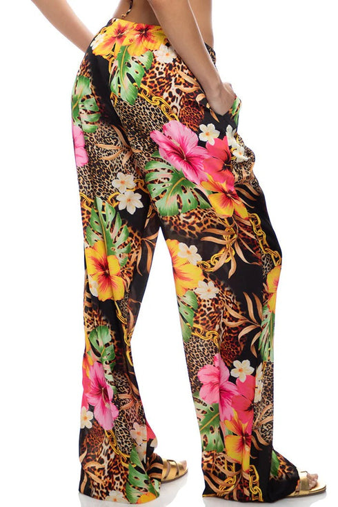 Luli Fama Visions Of Paradise Elastic Waistband Pant