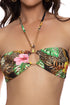 Luli Fama Visions Of Paradise Chain Drawstring Bandeau Top