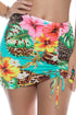 Luli Fama Visions of Paradise Scrunch Up Mini Skirt