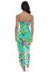 Luli Fama Carribean Fantasy Fitted Side Slit Maxi Dress