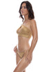 Luli Fama Golden Sunset Ring Halter Peek A Boo Top