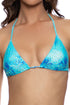 Luli Fama Aqua Dreams Crystallized Seamless Triangle Top