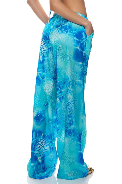 Luli Fama Aqua Dreams Elastic Waistband Pant