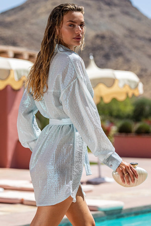 Luli Fama Celestial Tides Blouse Dress