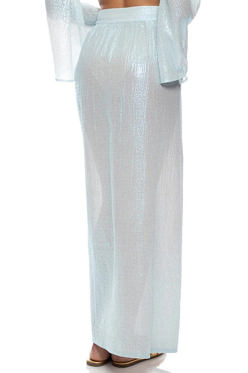 Luli Fama Celestial Tides Long Wrap Skirt