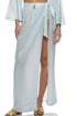 Luli Fama Celestial Tides Long Wrap Skirt