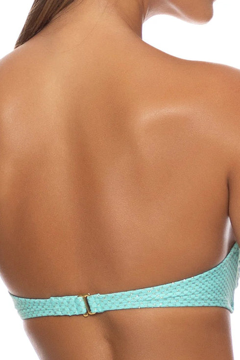 Luli Fama Sunkiss Glow Underwire Push Up Bandeau Top