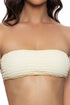 Luli Fama White Sands Luxe Stitch Free Form Bandeau Top