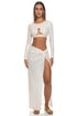 Luli Fama Sunlit Oasis Twist Front Skirt