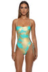 Luli Fama Savage Essence Square Neck Laced Up One Piece