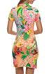 Luli Fama Opulent Eden Short Sleeve Blouse Dress