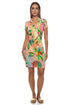 Luli Fama Opulent Eden Short Sleeve Blouse Dress