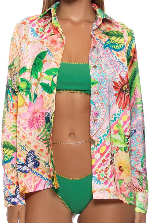 Luli Fama Opulent Eden Blouse