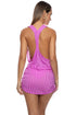 Luli Fama Paradise Check T Back Mini Dress