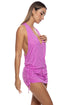 Luli Fama Paradise Check T Back Mini Dress