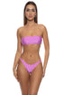 Luli Fama Paradise Check Wavy High Leg Brazilian Bottom