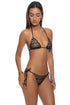 Luli Fama Midnight Currents Seamless Ruched Back Brazilian Tie Side Bottom