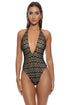 Luli Fama Midnight Currents Deep V One Piece