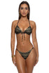 Luli Fama Midnight Currents Molded Push Up Bandeau Halter Top