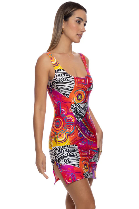 Luli Fama Wild Voltage Tank Dress