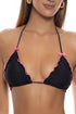 Luli Fama Spotted With Love Wavy Triangle Top