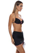 Luli Fama Spotted With Love Scrunched Up Mini Skirt